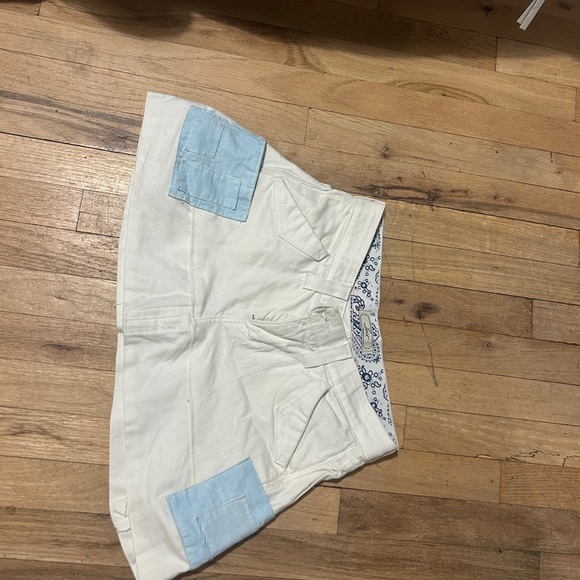 Levi's Dresses & Skirts - Levi's Cream and Blue Mini Skirt